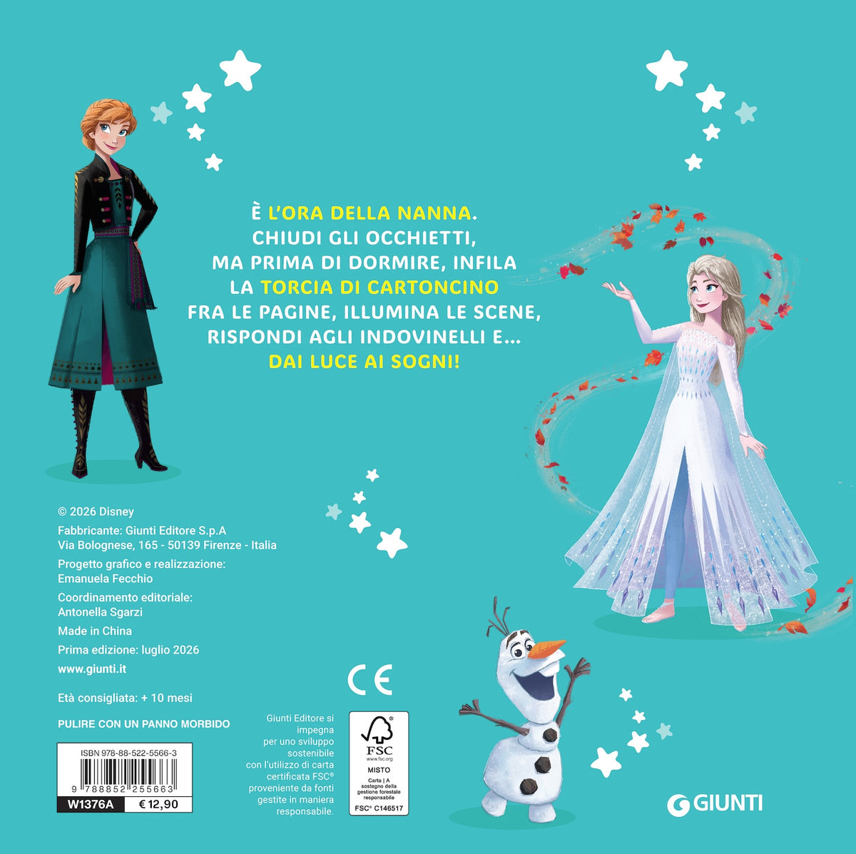 Disney Frozen Brillanotte. Racconti per dare luce ai sogni::Con la torcia magica illumina la storia