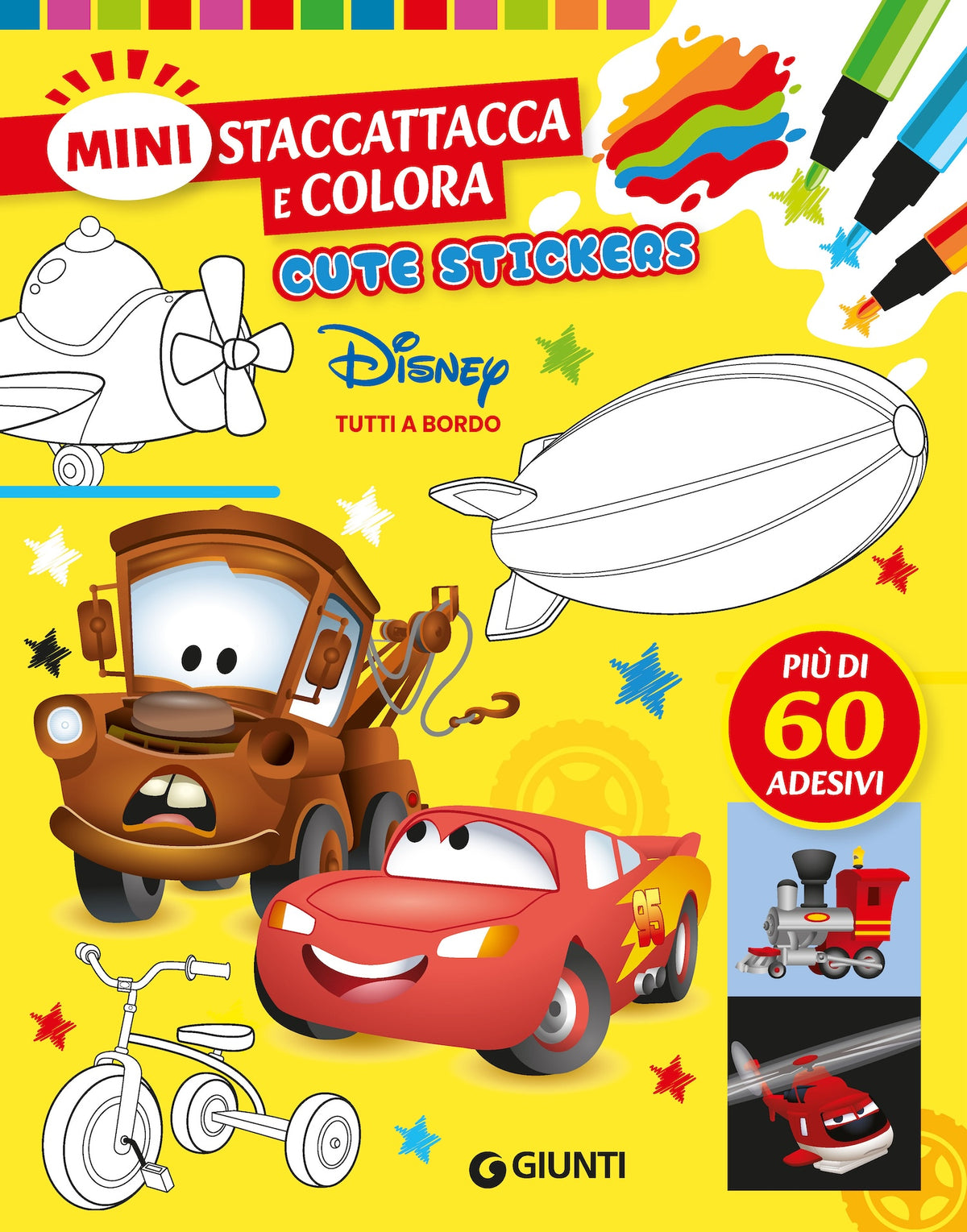 Tutti a bordo Disney Mini Staccattacca e colora Cute stickers::Più di 60 adesivi
