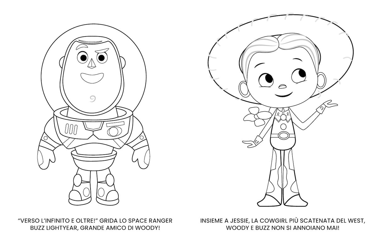Toy Story Mini Staccattacca e colora Cute Stickers::Più di 60 adesivi