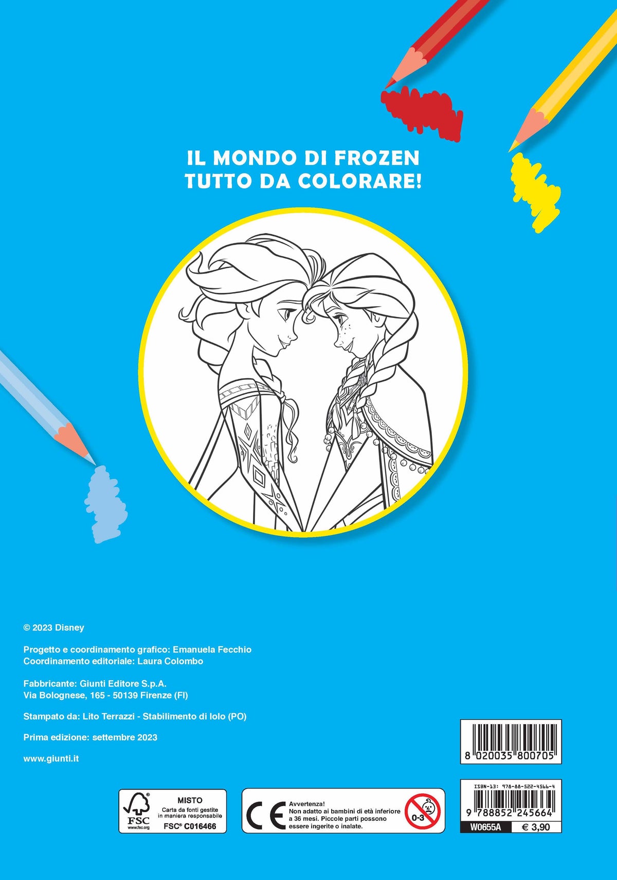 Frozen Primo album da colorare::La magia dei ghiacci