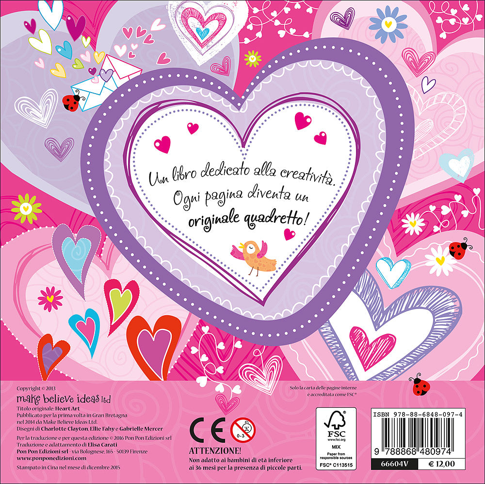 Cuori & Ghirigori::L'arte di creare con il cuore! - Con 6 pennarelli a forma di cuore
