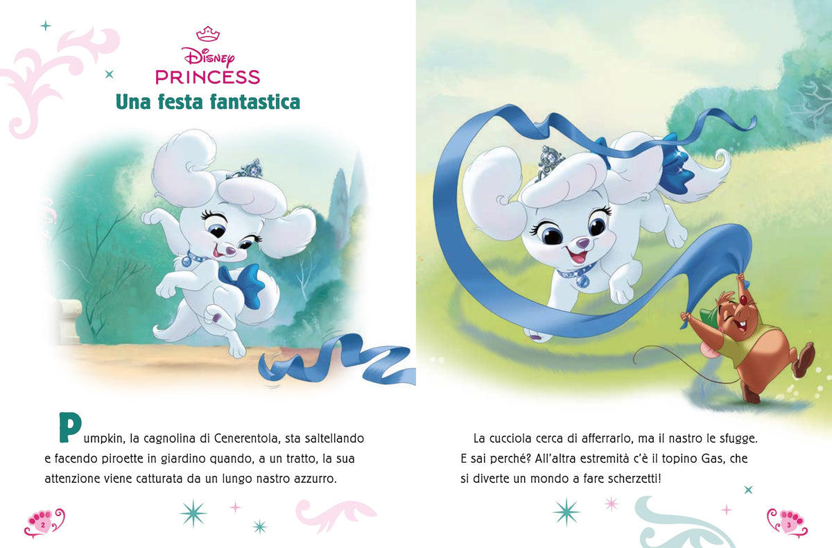 Disney Princess Bubble Stickers Cuccioli reali::Storia e giochi con tanti adesivi morbidosi