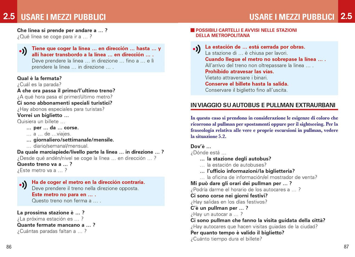 SPAGNOLO PER VIAGGIARE::Frasario/Dizionario