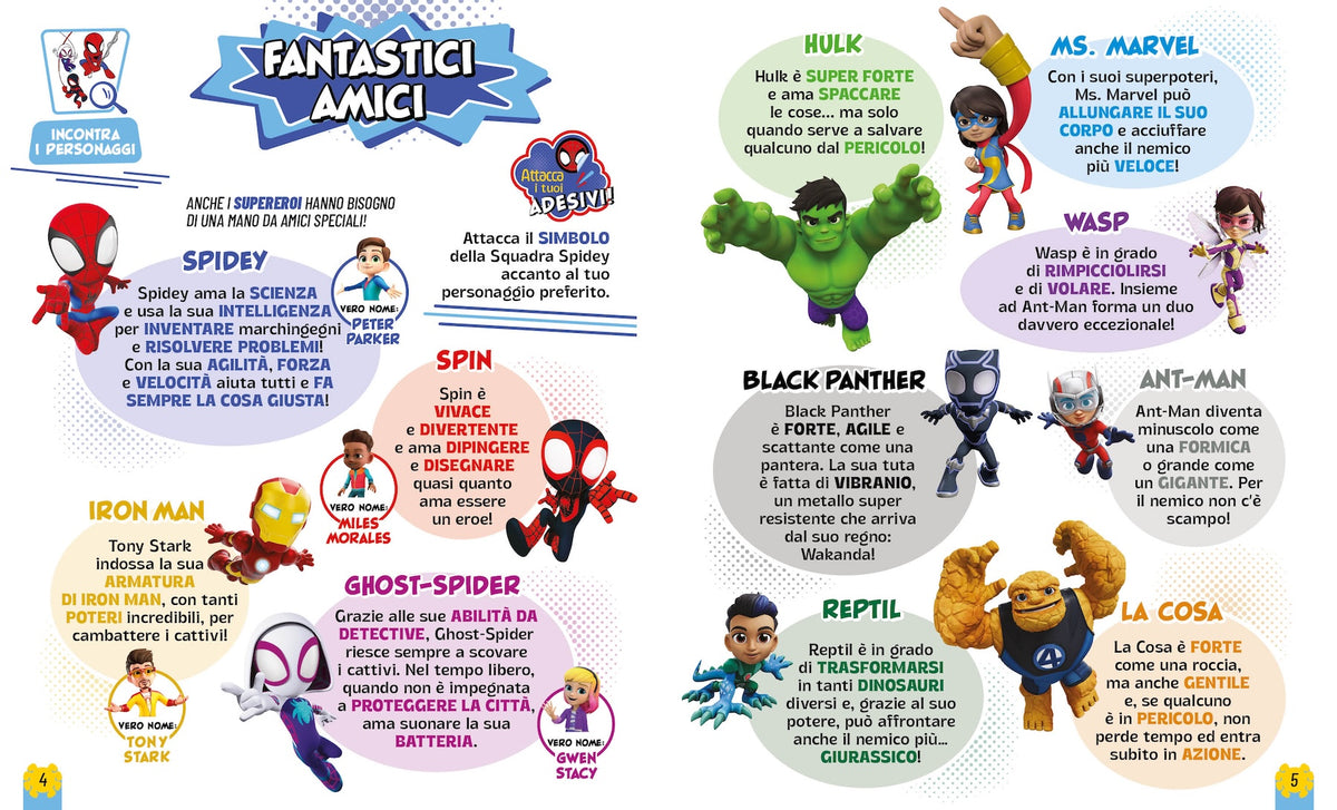Spidey Il grande libro dei supereroi::Leggi, gioca e colora