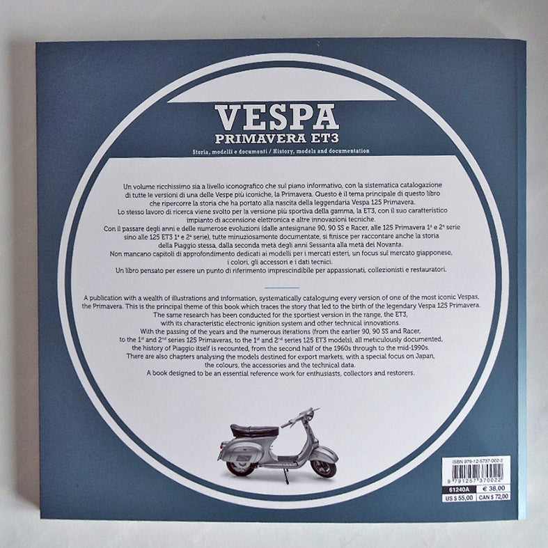 VESPA PRIMAVERA ET3 Storia, modelli e documenti/History, models and documents (ed. ita/ing)::Storia, modelli e documenti/History, models and documents