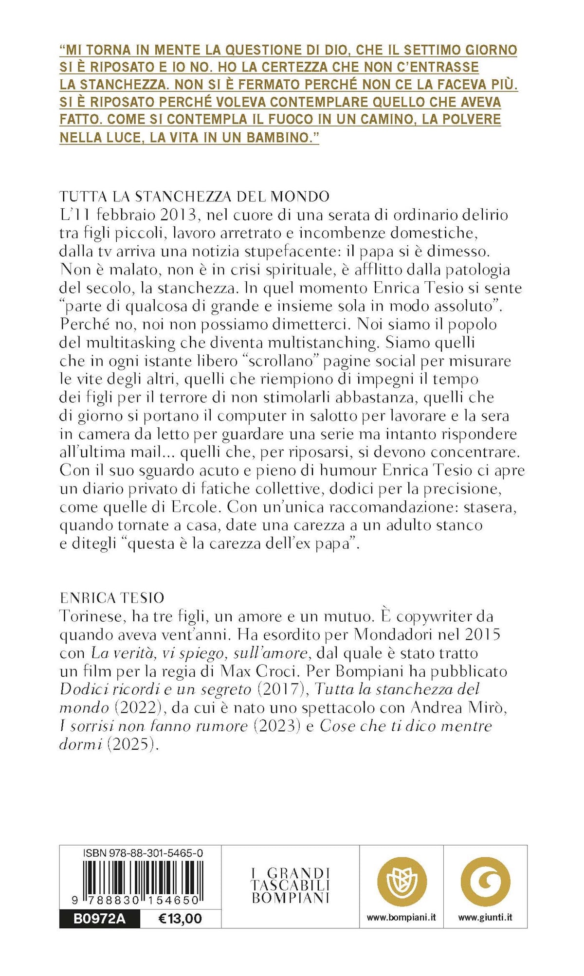 Tutta la stanchezza del mondo