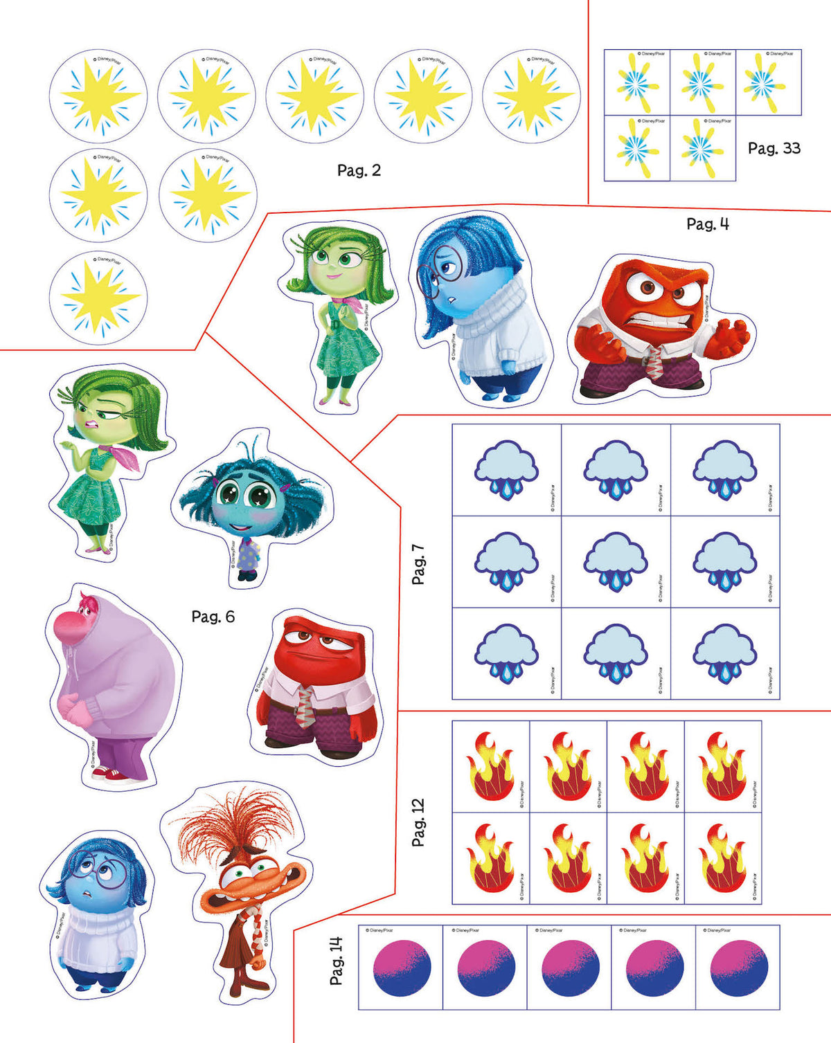 1000 Sticker Inside Out 2::Tanti giochi e attività