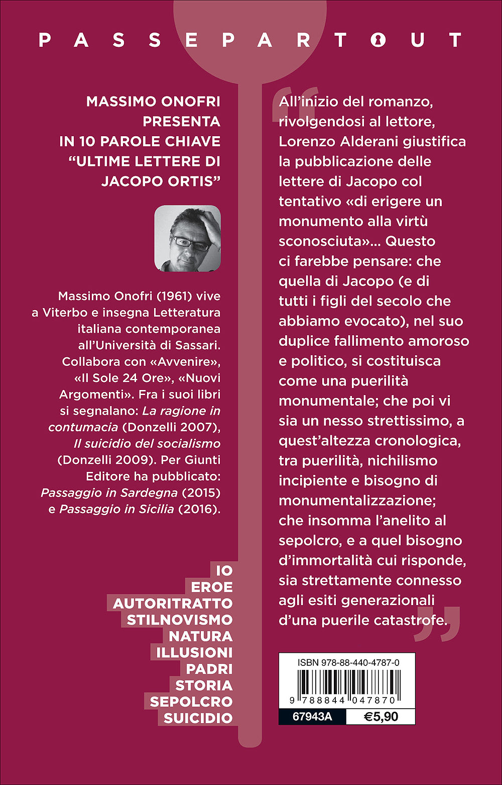 Ultime lettere di Jacopo Ortis::Edizione integrale