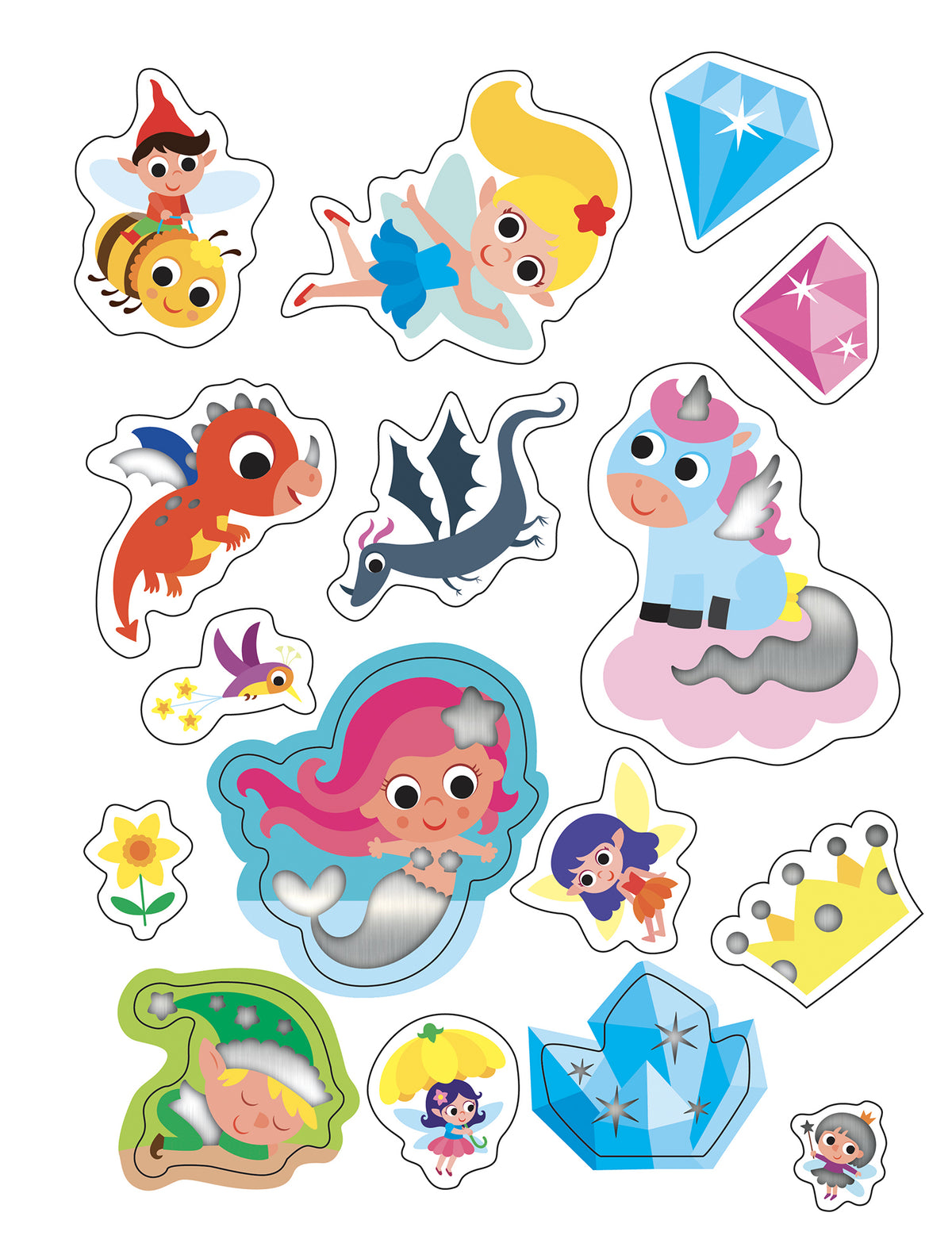 Mondi Magici::Giochi, attività divertenti e tanti sticker scintillanti