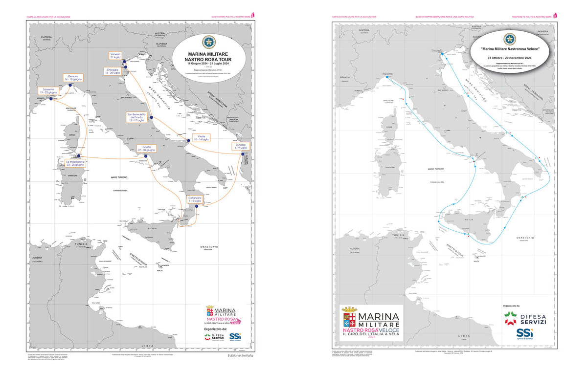 Il giro dell'Italia a vela::Diario di bordo 2024