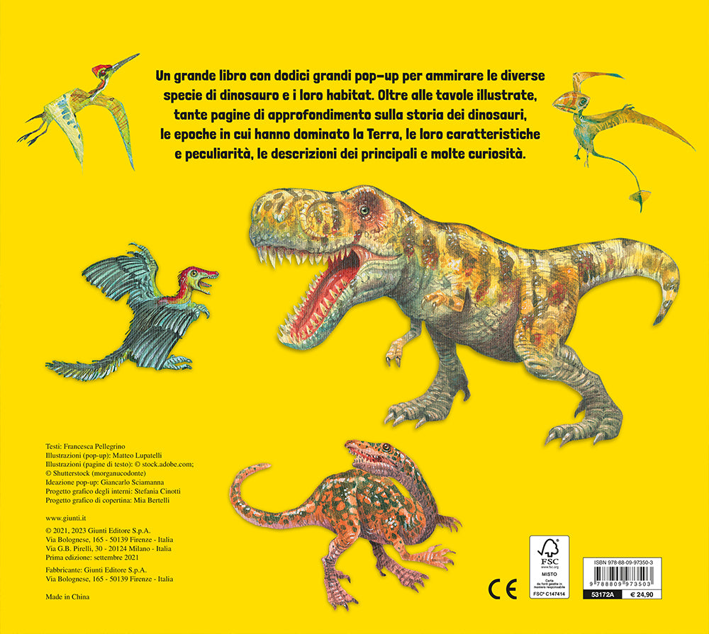 Il libro pop-up dei dinosauri