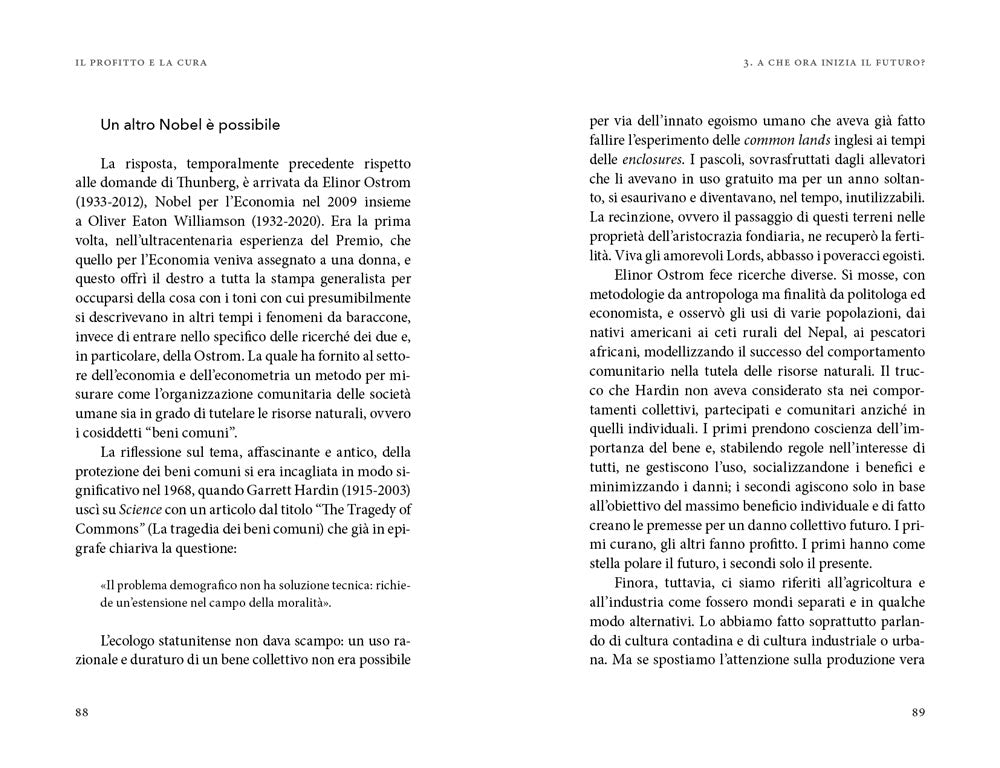 Il profitto e la cura::La sostenibilità e le voci che non abbiamo ascoltato