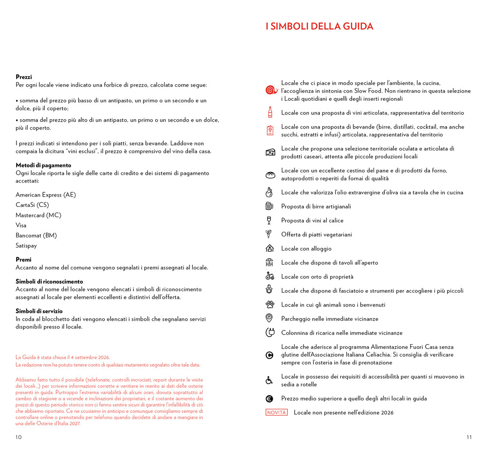 Osterie d'Italia 2027::Sussidiario del mangiarbere all'italiana