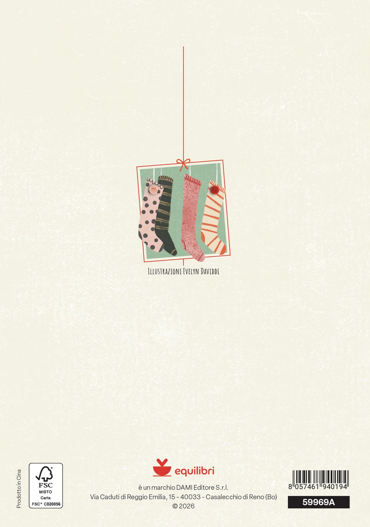 Natale - biglietto Calze
