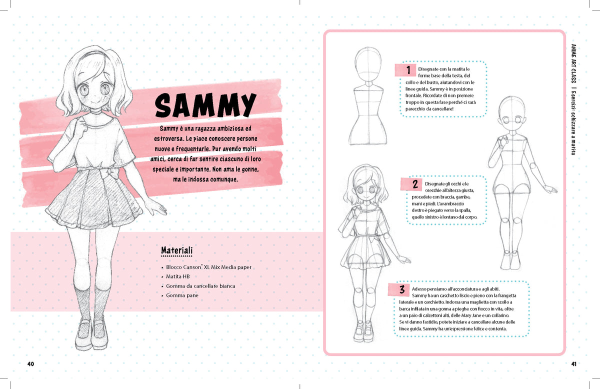 Anime Art Class::Corso completo per disegnare e colorare personaggi manga