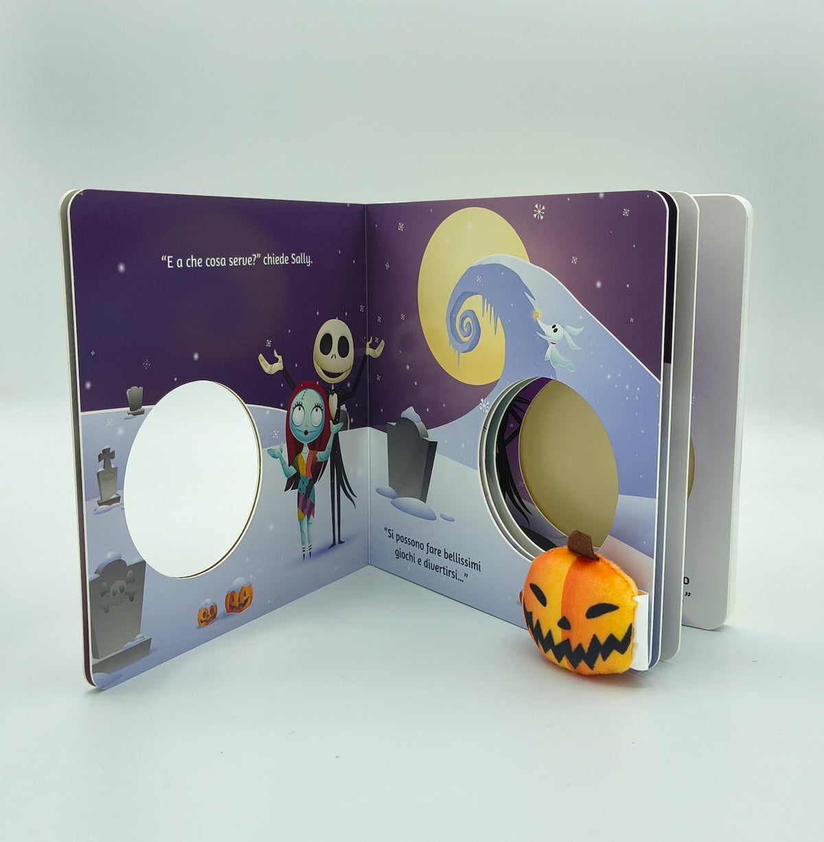 Re delle zucche Toccalibro sonoro Disney The Nightmare before Christmas. Con Zucca magnetica