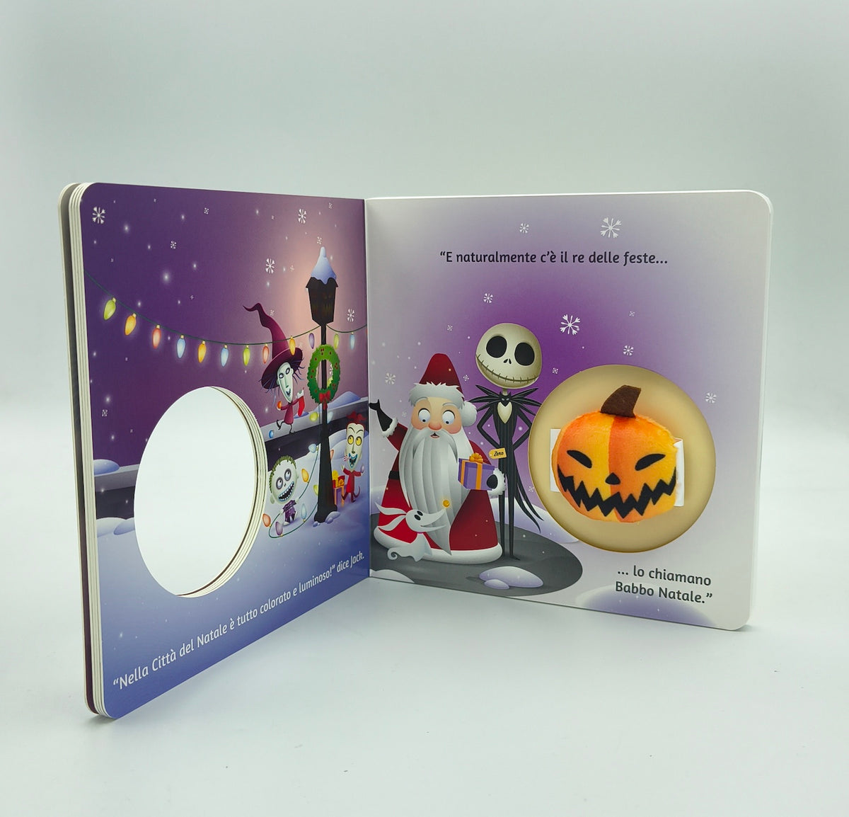 Re delle zucche Toccalibro sonoro Disney The Nightmare before Christmas. Con Zucca magnetica