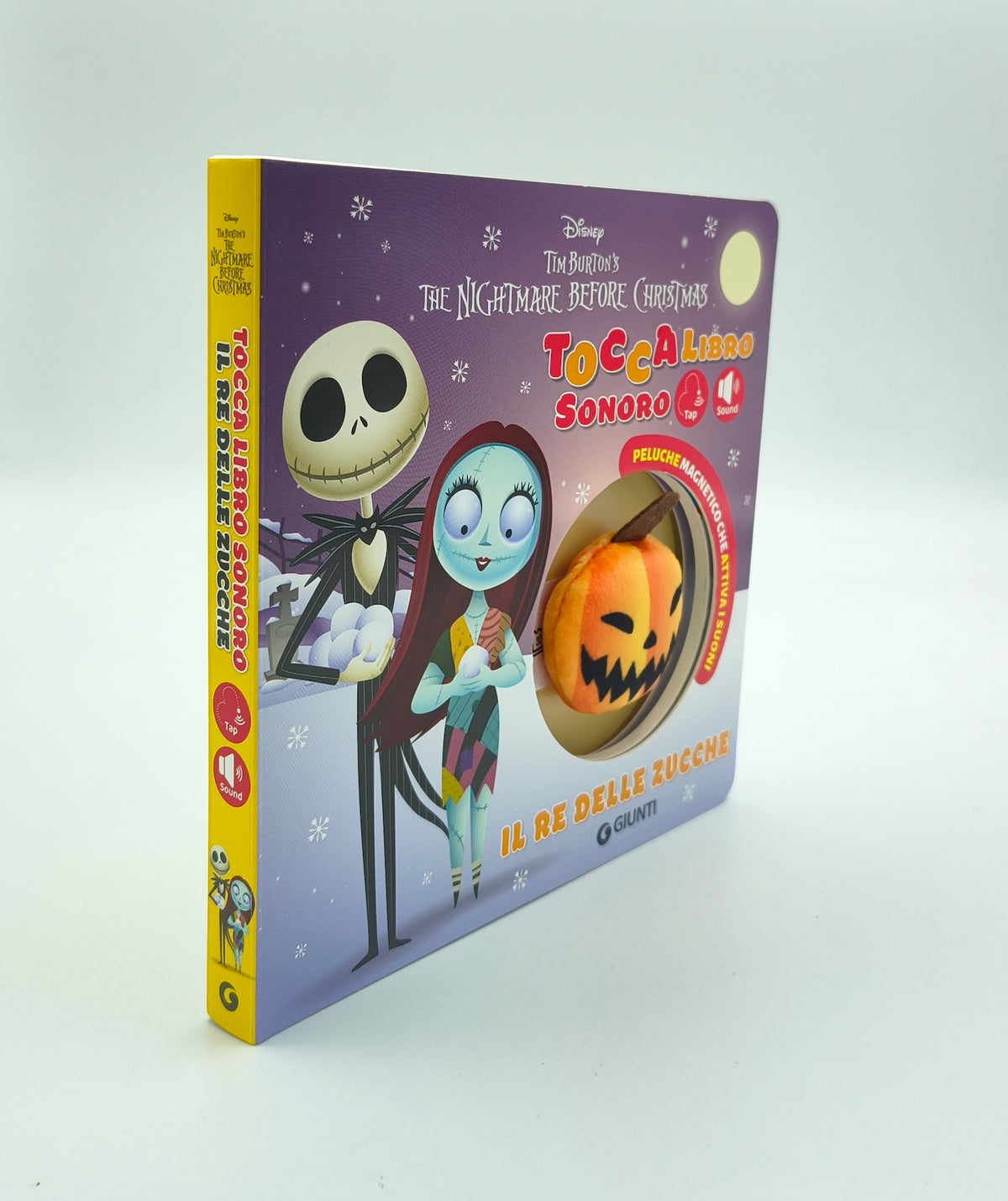 Re delle zucche Toccalibro sonoro Disney The Nightmare before Christmas. Con Zucca magnetica