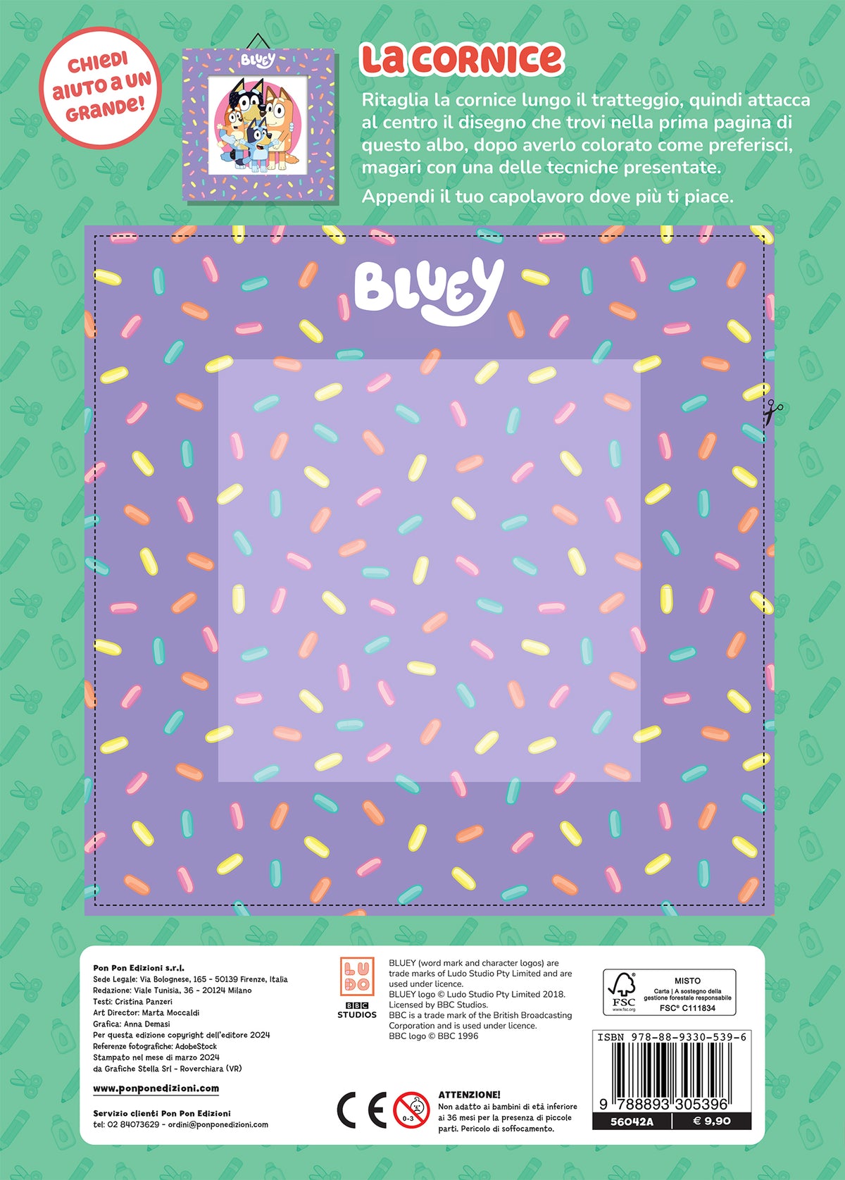 Bluey. Crea con Bluey + Quadro su tela