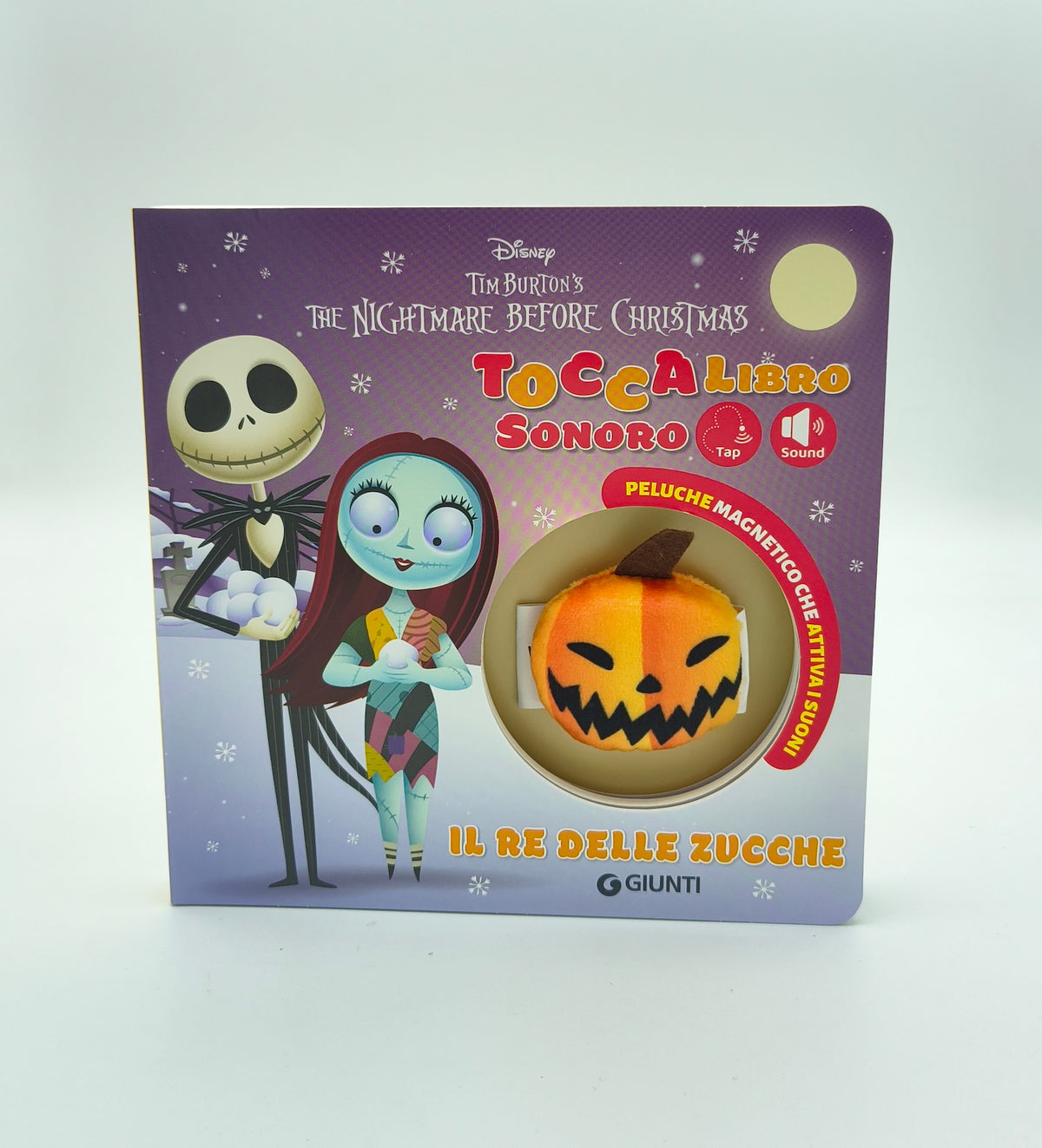 Re delle zucche Toccalibro sonoro Disney The Nightmare before Christmas. Con Zucca magnetica