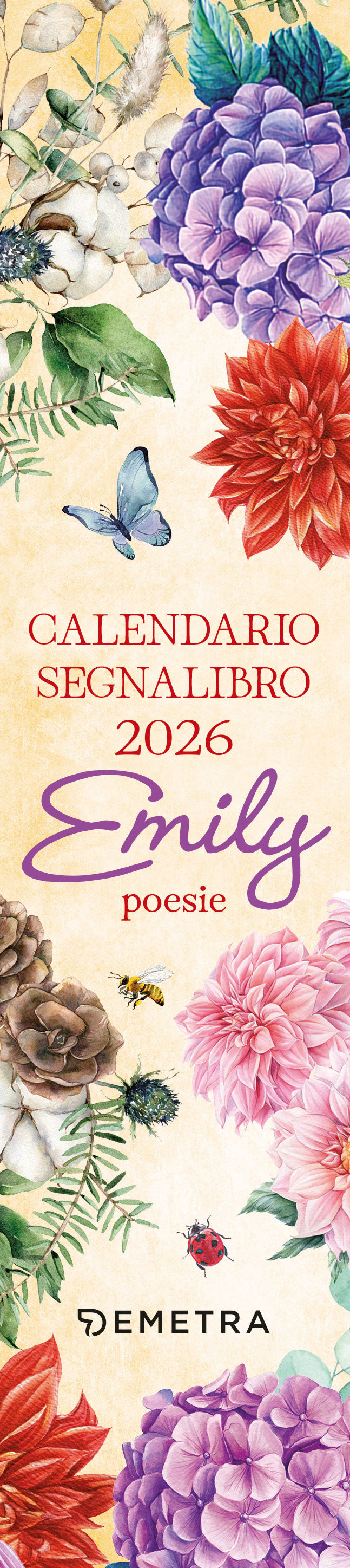 CALENDARIO EMILY POESIE 2026 segnalibro (5,5 X 24,5 cm)