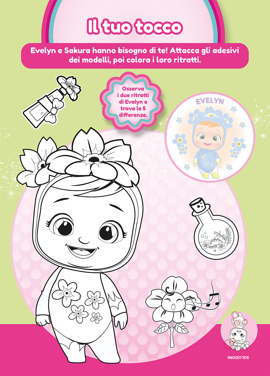Cry Babies. Gioca & Colora. Fiori & Frutta