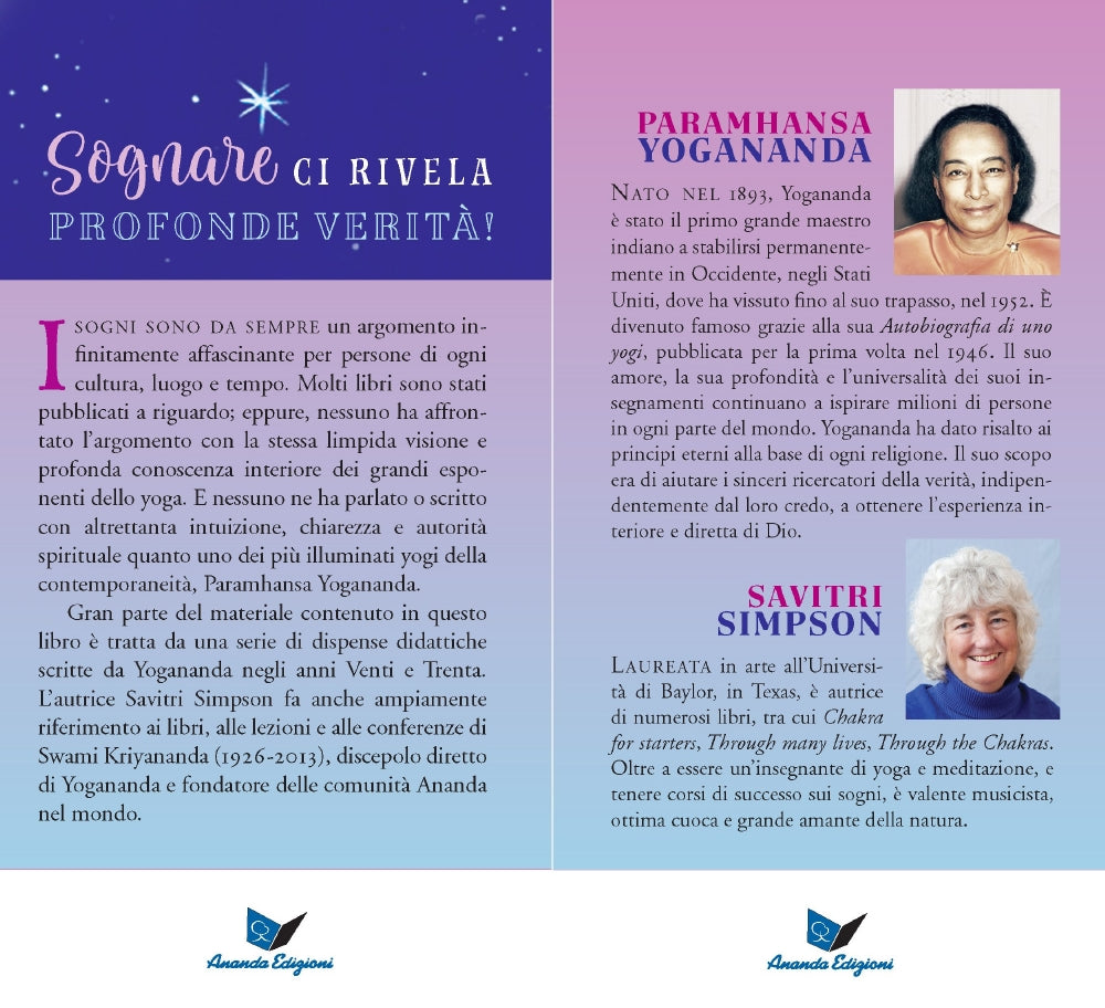 I sogni secondo Yogananda::Da un grande Maestro dello yoga, il significato e lo scopo del sognare