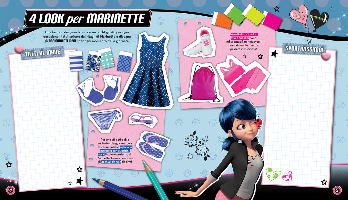 Miraculous. Fashion Book. Con 3 colle glitter