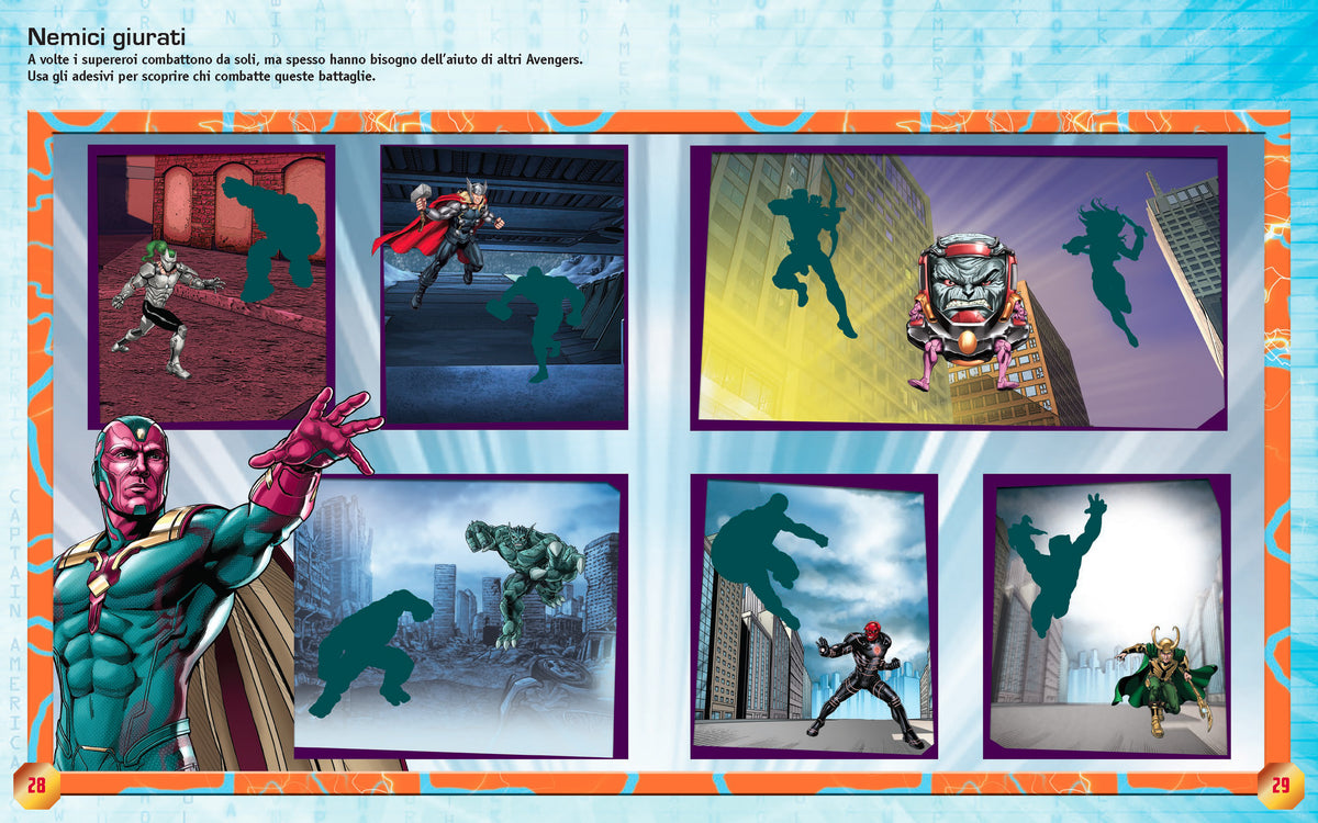 Super Staccattacca Special Marvel Avengers::Più di 150 adesivi