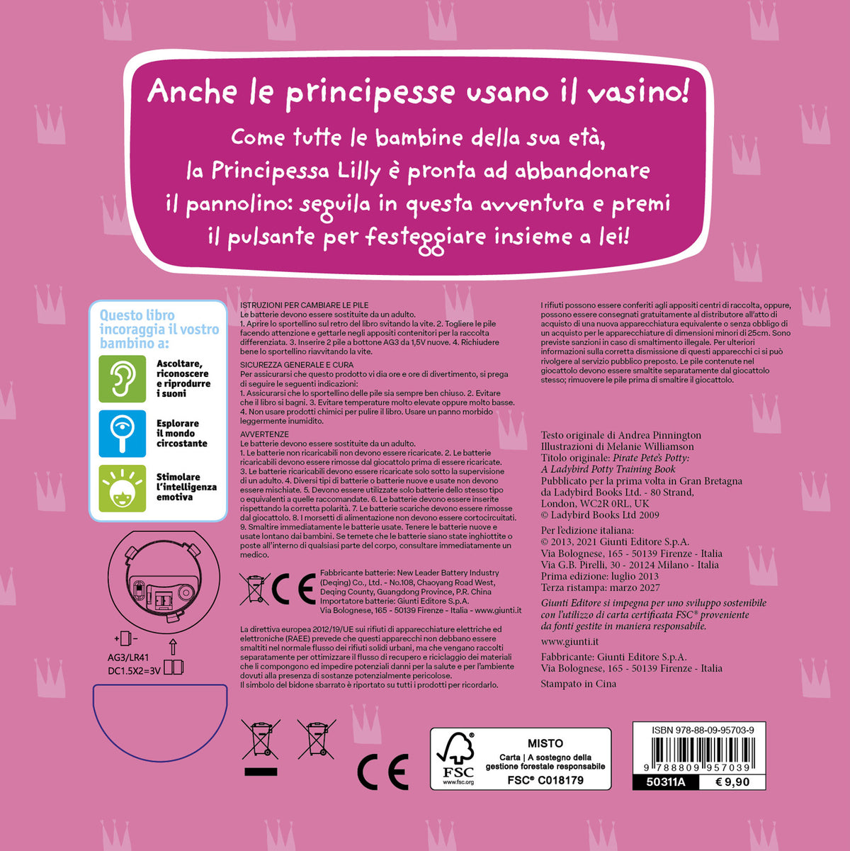 Il vasino della principessa::Premi il pulsante Evviva! Evviva!