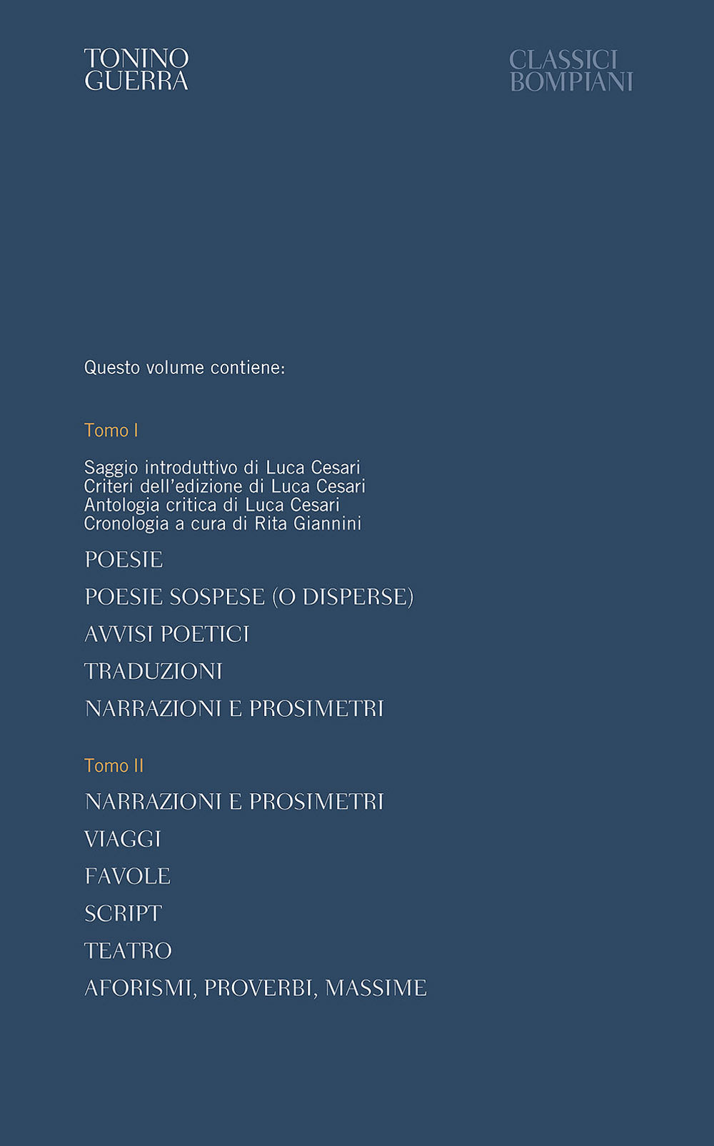 L'infanzia del mondo::Opere (1946-2012)