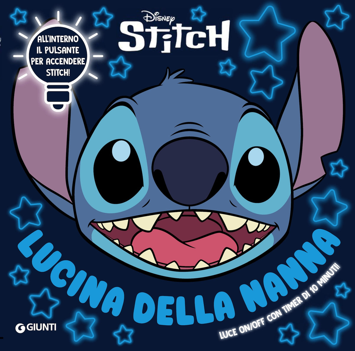Disney Stitch Lucina della nanna::Luce on/off con timer di 10 minuti