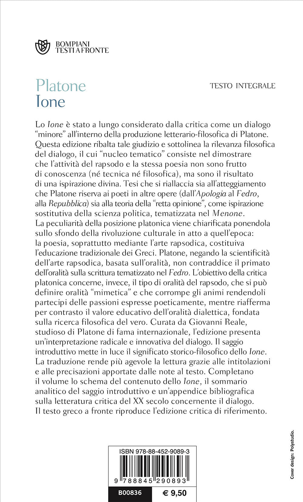 Ione::Testo greco a fronte