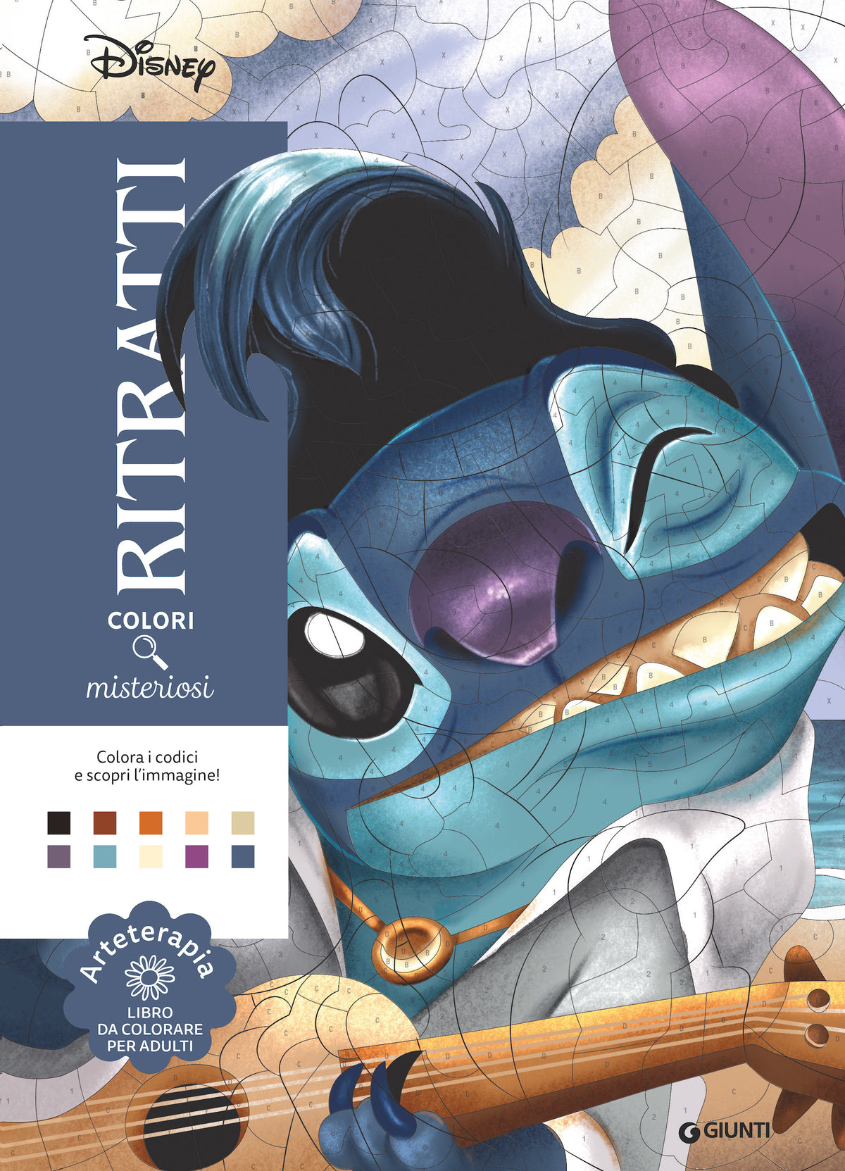 STITCH Ritratti Colori Misteriosi::Arteterapia Libro da colorare per adulti