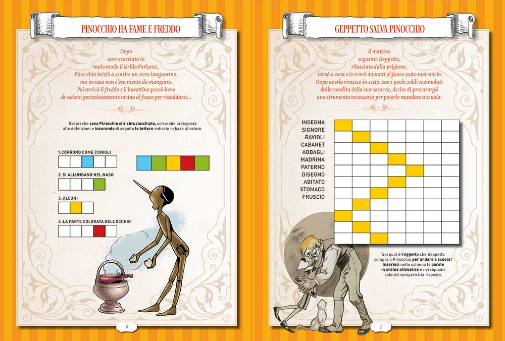 Pinocchio Activity::Con stickers