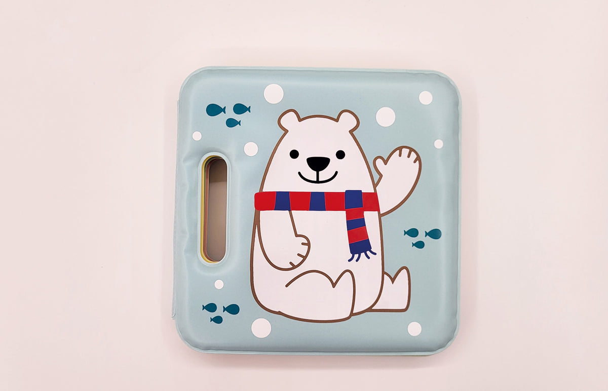 Orso polare::Immergi il libro nell'acqua e i colori appariranno come per magia!