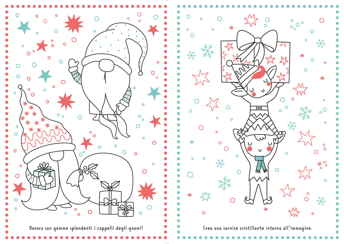 Magia di Natale. Colora con i glitter::Colora con i glitter