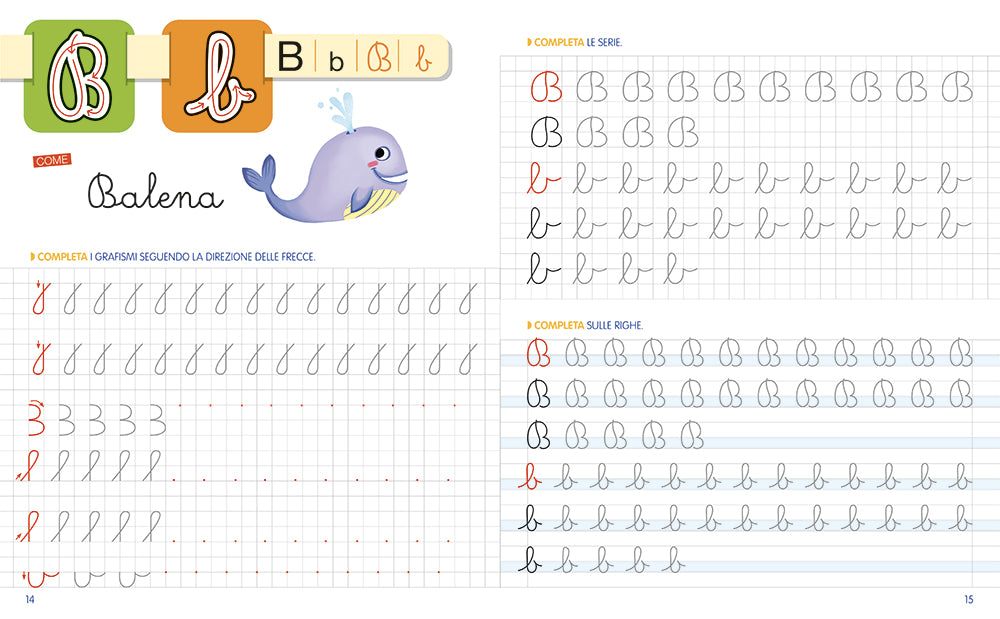 Imparo a scrivere le lettere in stampatello e corsivo