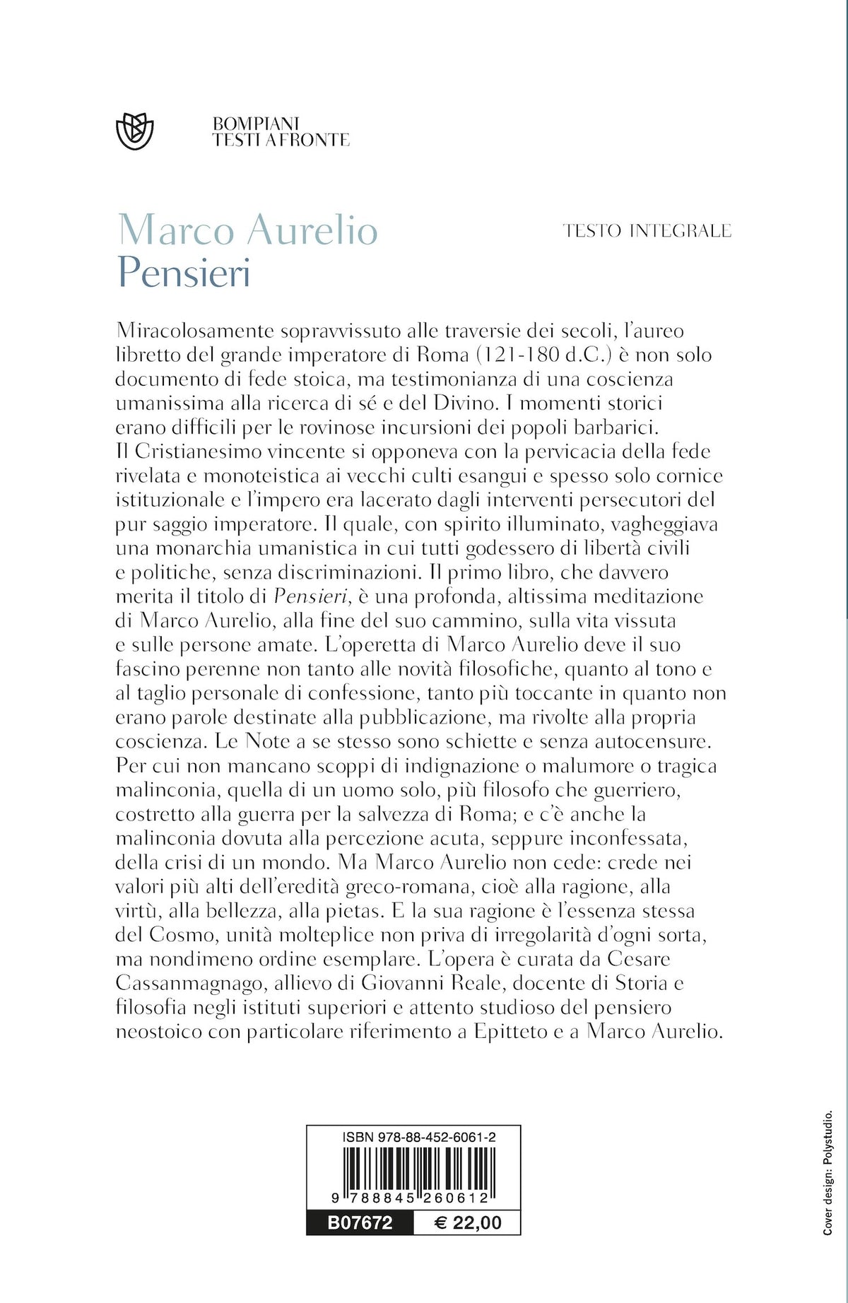 Pensieri::Testo greco a fronte