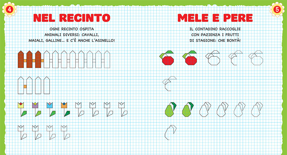 La fattoria. Cornicette facili facili