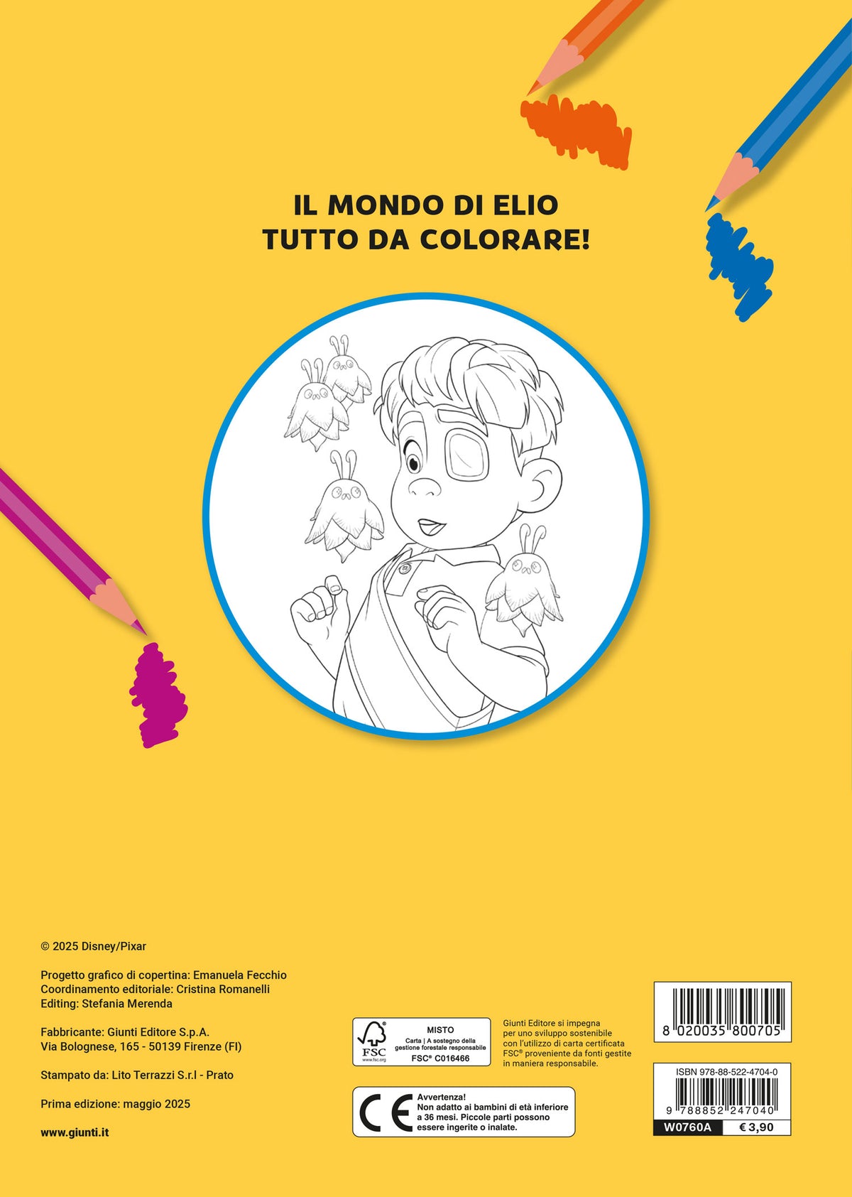 Elio Primo album da colorare::Avventura fra le stelle