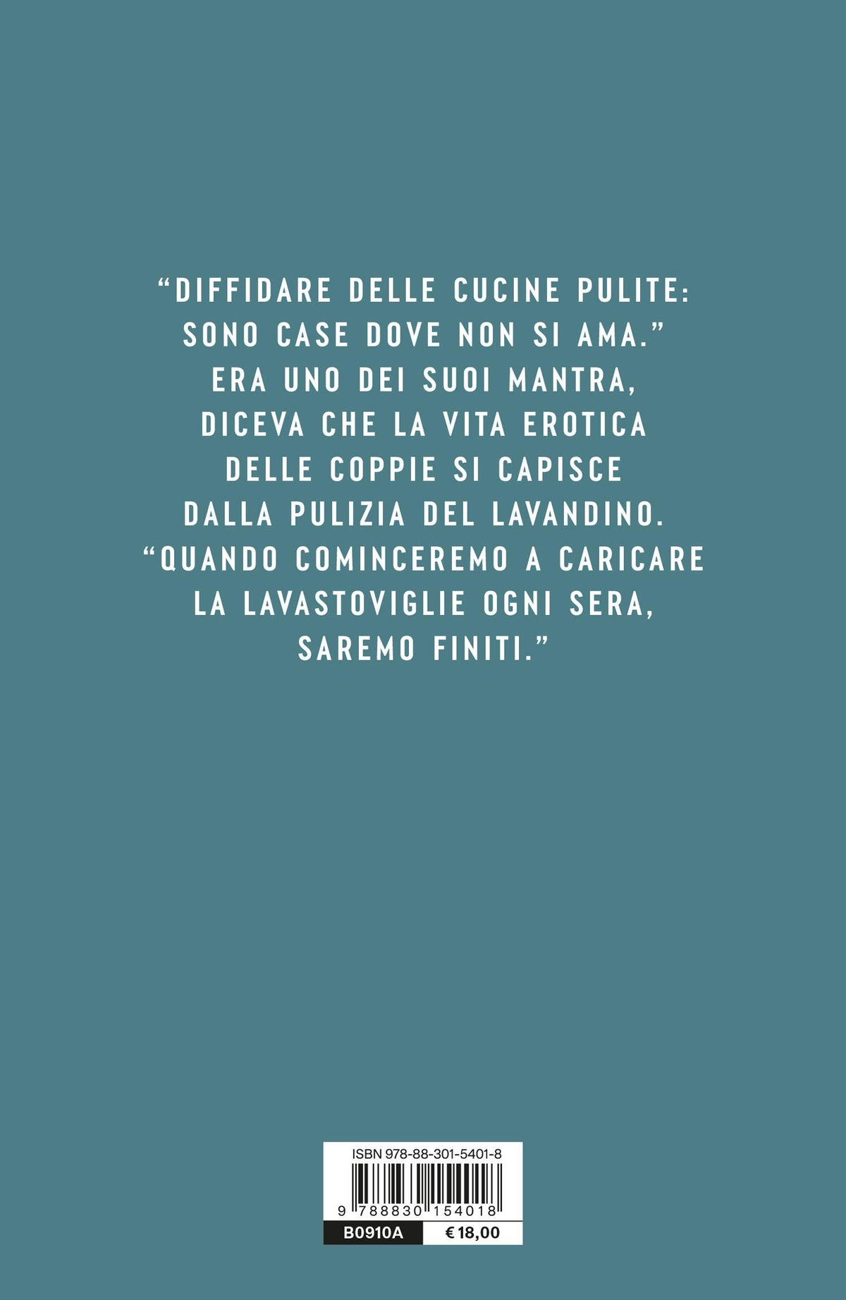 Diffidare delle cucine pulite::Storia di un grande amore