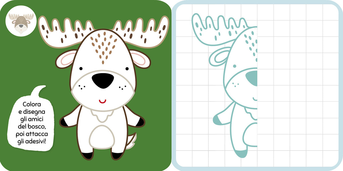I miei primi colora e attacca. Bosco