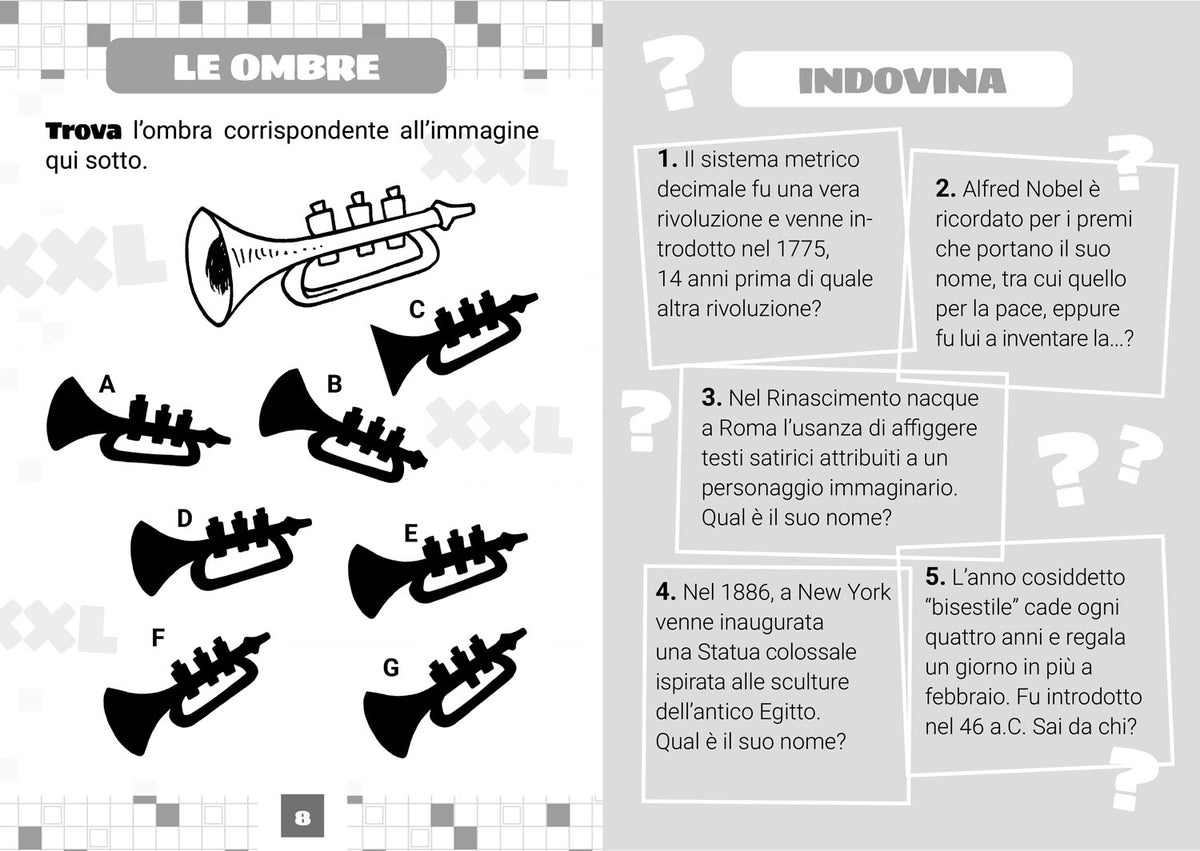 Enigmistica XXL::Grandi giochi da fare senza occhiali