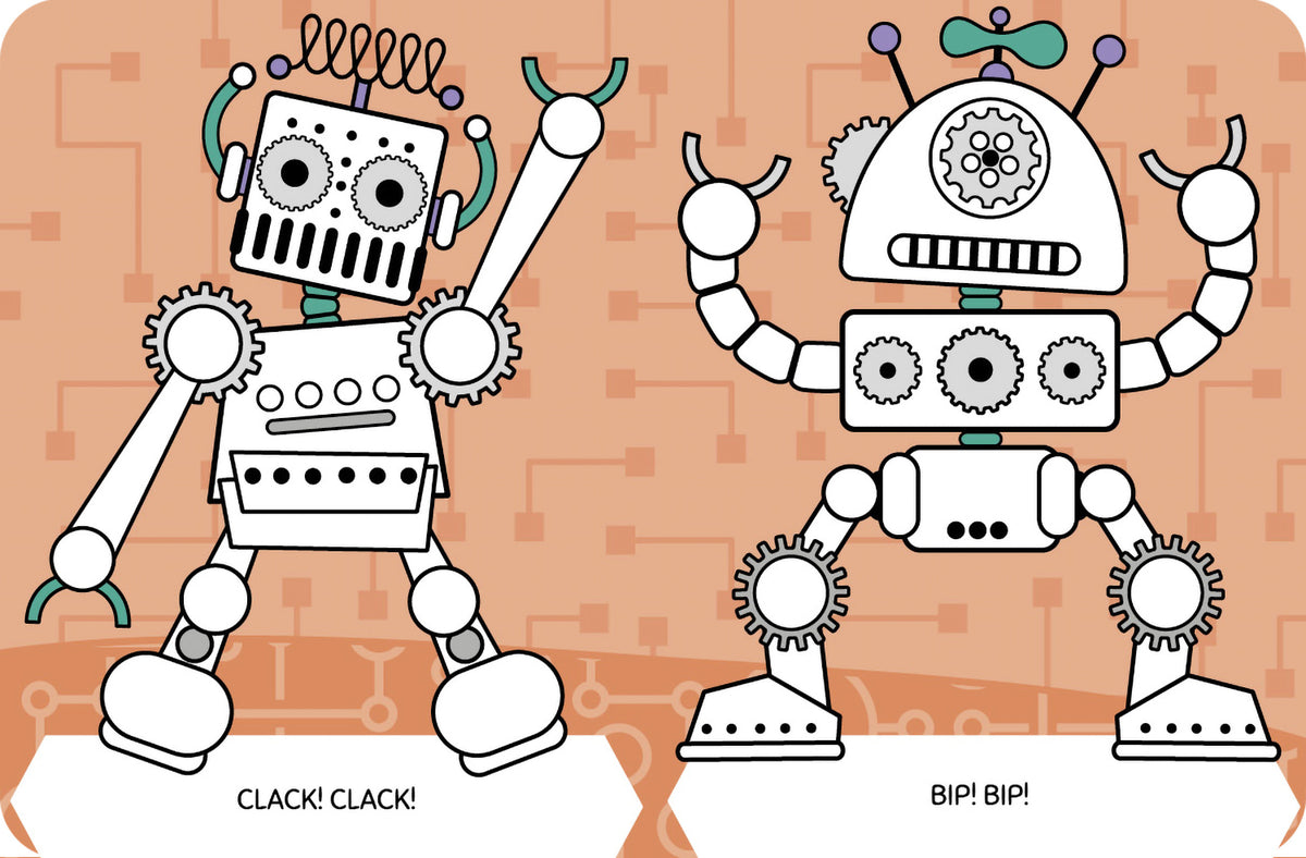 Mini color. Robot