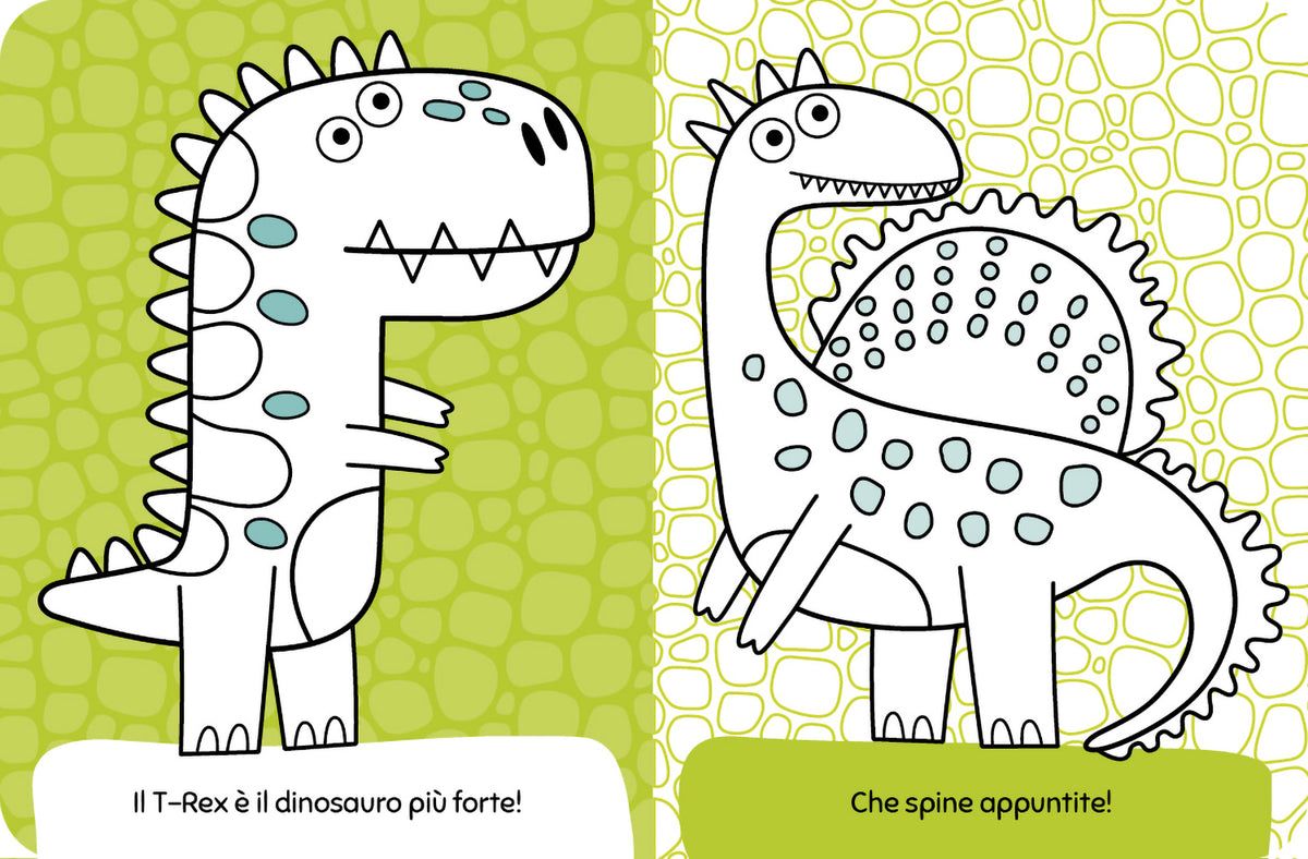 Mini color. Dinosauri