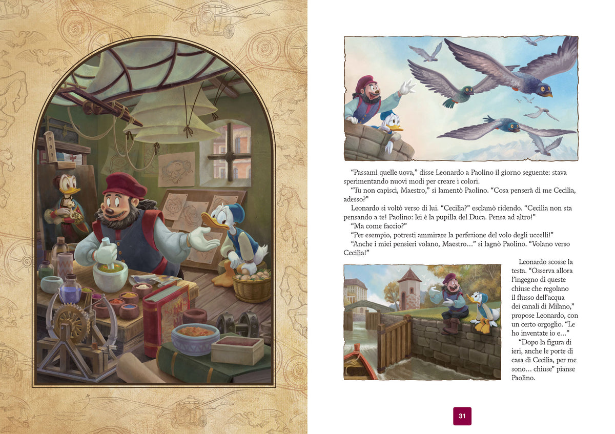 Papero Da Vinci::Il racconto illustrato e le storie a fumetti ispirati al grande genio di Leonardo da Vinci