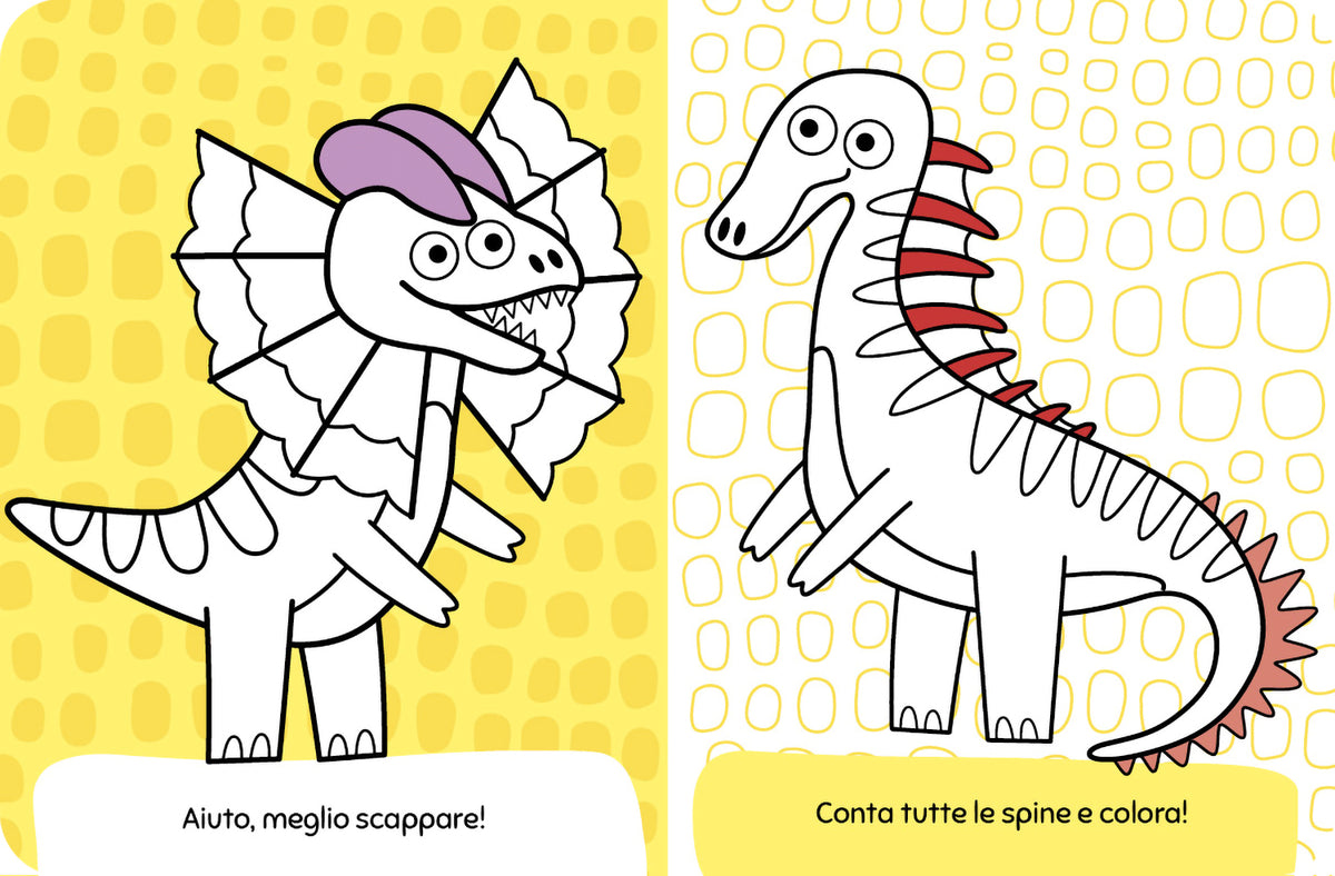 Mini color. Dinosauri