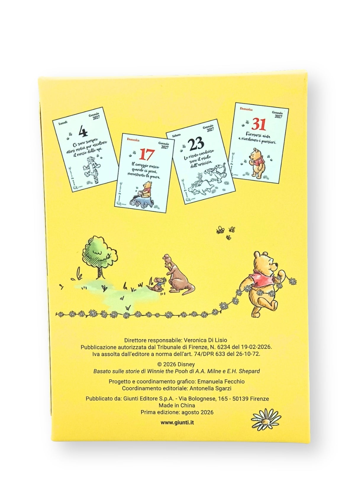 Calendario del POOHismo filosofico 2027 - 365 Aforismi e pensieri…::365 Aforismi e pensieri ispirati alla saggezza del vivere lento dell'orso gentile