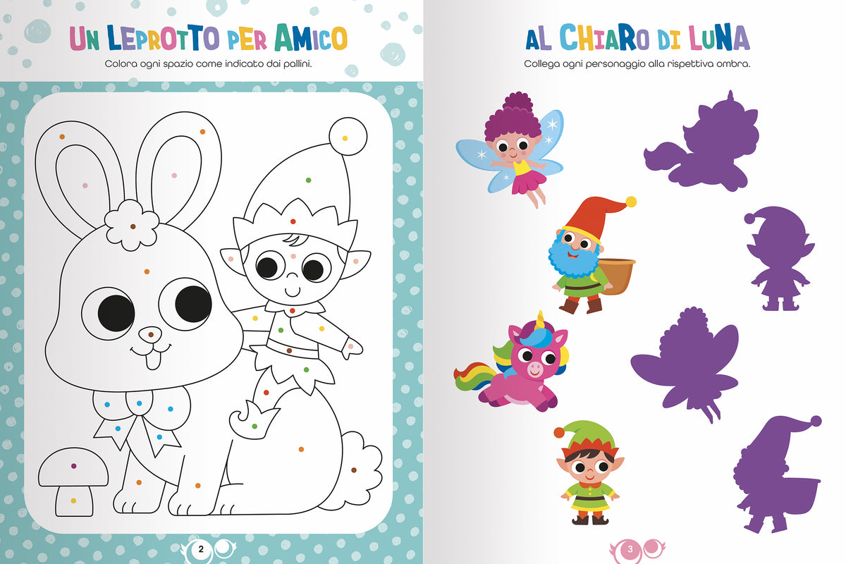 Mondi Magici::Giochi, percorsi, labirinti, coloring